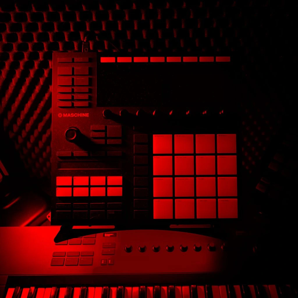VLS Chroma Drum library, dark grey with orange line
